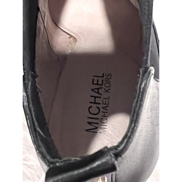 Michael Kors Women Ankle Boots Black Leather Stilleto Heels Pointed Toe Size 9.5 - Picture 7 of 10